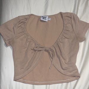 Princess Polly Reedman Top Beige